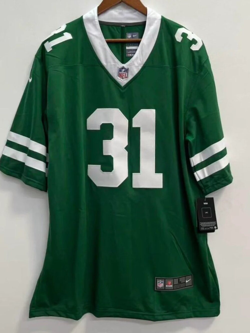 David Bailey Green Vapor Stitched Jersey